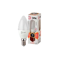 Лампа светодиодная ЭРА B35 E14 7W 2700К 170-265V свеча Frozed матовая (1/10/100)