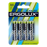 Батарейка Ergolux LR6 AA BL4 Alkaline 1.5V (4/40/720)