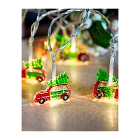 Гирлянда Космос Машинки 10LED 1,35+0,3м 4*1*3см белый теплый (1/24)