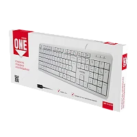 Клавиатура проводная Smartbuy 210 ONE классическая USB 1.5м мультимед. белый (1/20)