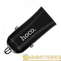 Автомобильное З/У HOCO Z12 2USB 2.4A черный (1/10/100)