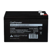 Аккумулятор свинцово-кислотный GoPower LA-12120 12V 12Ah T2/ F2 (1/4)