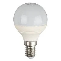Лампа светодиодная ЭРА P45 E14 7W 2700К 170-265V шар матовая (1/10/100)