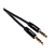 Кабель AUX GoPower Jack 3.5mm (m)-Jack 3.5mm (m) 1.5м TPE черный Premium Zip-Lock c подвесом (1/400)