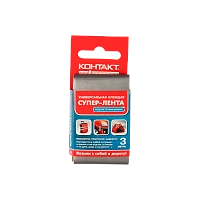 Клейкая лента Контакт ЛА 240-К03 3м универсальная каучук серый (1/12/240)