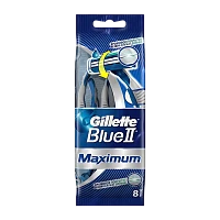 Бритва одноразовая Gillette "Blue II Maximum" 2 лезвия 8шт. (1/20)