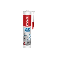 Герметик Контакт 280мл силиконовый санитарный прозрачный (1/12)