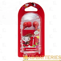 Наушники внутриканальные Smartbuy Color Trend красный (1/40/320)