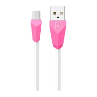 Кабель Remax RC-030m Alien USB (m)-microUSB (m) 1м 2.1A розовый