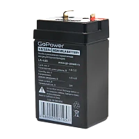Аккумулятор свинцово-кислотный GoPower LA-430 4V 3Ah T0 в коробке