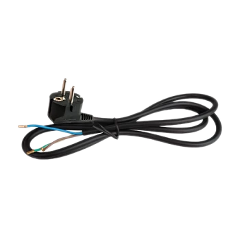 Сетевой кабель Volsten S-LR2 ПВС3х1 с угловой евровилкой, 3500Вт, 16А, с/з, 1,5м чёрный (1/10/100)