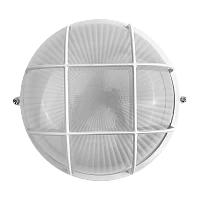 Светильник влагозащищенный Camelion 1101S 100W 230V E27 накладной решетка белый (1/8)