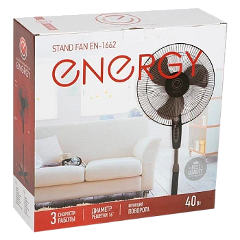 Вентилятор напольный Energy EN-1662 60W черный