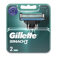 Сменные кассеты Gillette "MACH3" 3 лезвия 2шт. (цена за 1 шт) (2/24)