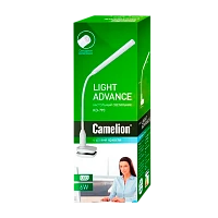 Светильник настольный Camelion KD-793 6W 230V 1LED струбцина сенс. 4 ур.ярк. +лампа белый (1/12)