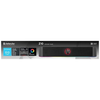 Саундбар Defender Z10 6W USB LED черный (1/20)
