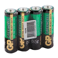 Батарейка GP GreenCell R6 AA Shrink 4 Heavy Duty 1.5V (4/40/200/1000) R
