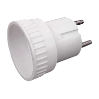 Сетевой переходник Toker 1S универсальный 6A 1р.Б/З в индивидуальной упаковке с подвесом белый (1/50