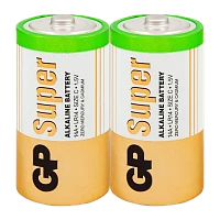 Батарейка GP Super LR14 C Shrink 2 Alkaline 1.5V (2/24/240)