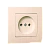 Розетка Makel Lillium Natural 1гн. 16A кремовый 55222 (1/12)