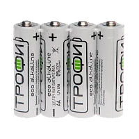 Батарейка Трофи Eco LR6 AA Shrink 4 Alkaline 1.5V (4/60/720/21600)