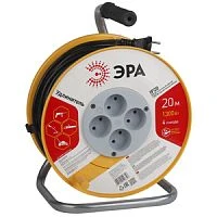 Удлинитель силовой ЭРА RP 4р.Б/З 6A 20.0м на катушке (1/2/48)