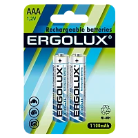 Аккумулятор бытовой Ergolux HR03 AAA BL2 NI-MH 1100mAh (2/24/480)