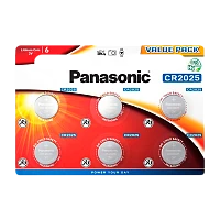 Батарейка Panasonic Power Cells CR2025 BL6 Lithium 3V (6/120/480)
