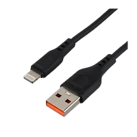 Кабель GoPower GP01L-2M USB (m)-Lightning (m) 2м 2.1A черный (1/200/800)