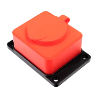 Колодка Volsten S1-M1Z 1р.С/З со шторкой каучук красный (1/8/80)