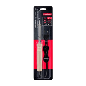 Паяльник электрический Smartbuy Tools 25 Вт, с дерев. рукояткой, длина шнура 1.1 м (1/50)