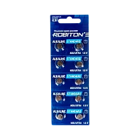 Батарейка Robiton STANDARD G5/LR754/LR48/393A/193 BL10 Alkaline 1.5V (10/200/4000)