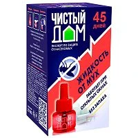 Жидкость от мух Чистый дом 45 ночей 29мл (1/80)