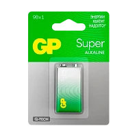 Батарейка GP Super G-Tech Крона 6LR61 BL1 Alkaline 9V (1/10/200)