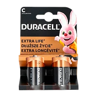 Батарейка Duracell Basic LR14 C BL2 Alkaline 1.5V (2/20/10120)