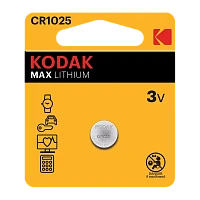 Батарейка Kodak MAX CR1025 BL1 Lithium 3V (1/60/240/50400)