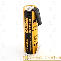 Аккумулятор ET ICR18650L-T 2000мАч, 2-ножки, горизонтальный монтаж,    литиевый аккум, 3.7В