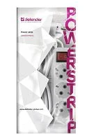 Удлинитель Defender L330 3р.С/З 16A 3.0м с выкл. ПВС 3x1мм² IP20 белый (1/40)