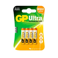 Батарейка GP ULTRA PLUS LR03 AAA BL4 Alkaline 1.5V (4/40/320) R