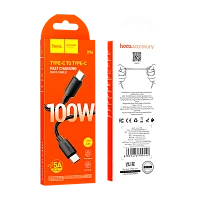 Кабель HOCO X96 Type-C (m)-Type-C (m) 1м 3.0A 100W ПВХ черный (1/31/310)
