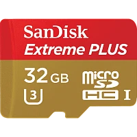 Карта памяти microSD SanDisk Extreme Plus 32GB Class10 UHS-I (U3) 95 МБ/сек с адаптером