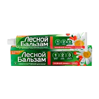 Зубная паста Лесной бальзам Профилактика и Свежесть ромашка,облепиха 75мл (1/48)