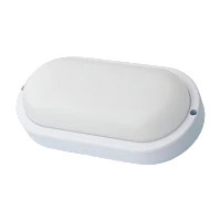 Светильник влагозащищенный Ultraflash LBF-0401S 12W 220V LED IP65 с датчиком движения 160мм белый (1