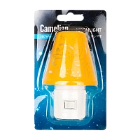 Ночник Camelion NL-192 "Светильник желтый" 3LED 0.5W 220V в розетку (1/24/96)