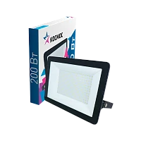 Прожектор светодиодный Космос 200W 230V IP65 6500К холодный черный (1/5)