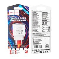 Сетевое З/У HOCO C109A 1USB 10.5W белый (1/36/216)