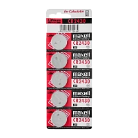 Батарейка Maxell CR2430 BL5 Lithium 3V (5/50/2000)