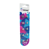 Батарейка Космос G5/LR754/LR48/393A/193 BL10 Alkaline 1.5V (10/100/2000)