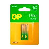Батарейка GP ULTRA G-Tech LR03 AAA BL2 Alkaline 1.5V (2/20/160) R