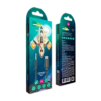 Кабель AUX MORE CHOICE UK24a Jack 3.5mm (m)-Type-C (m) 2м нейлон черный (1/36/360)